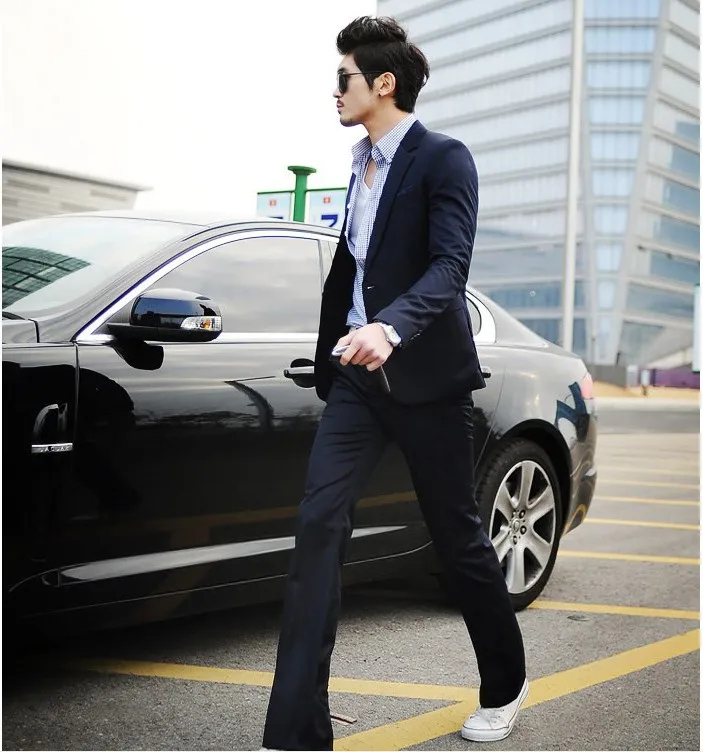 2018 Новое поступление мужской блейзер модный бренд приталенный Блейзер костюм