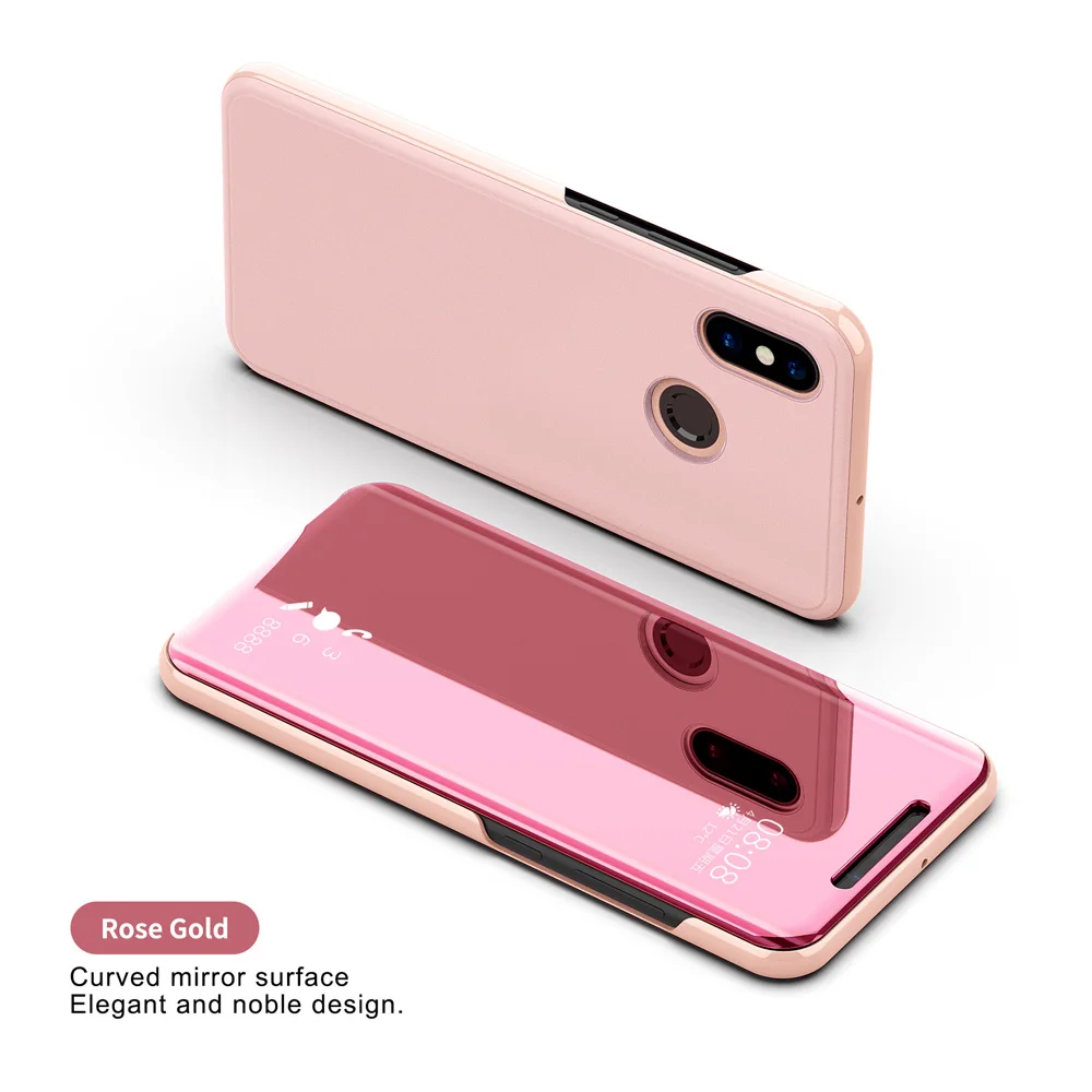 Clear View Smart Mirror Phone Cases For Redmi Note 3 4 4X 5 5A Pro Plus S2 Xiaomi 5C 5X 6 6X 8 SE A1 Mix 2 Flip Cover | Мобильные