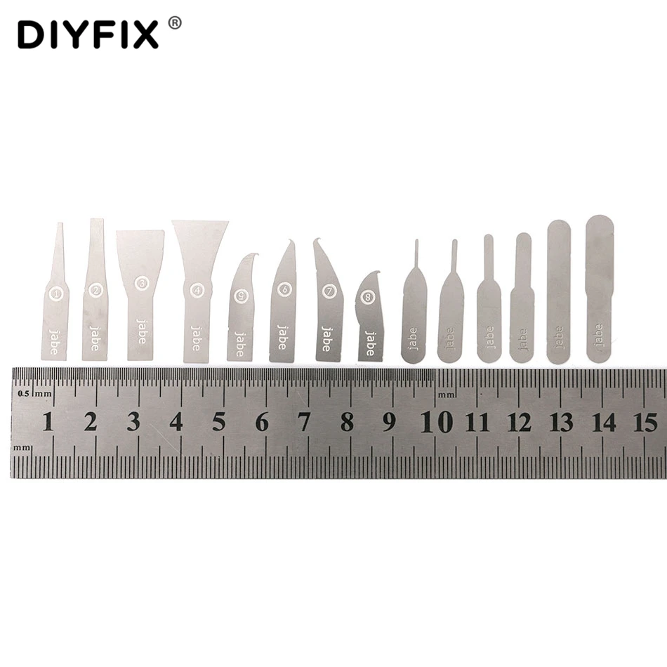 Инструмент DIYFIX для ремонта чипа микросхемы с тонким лезвием 14 шт. инструмент