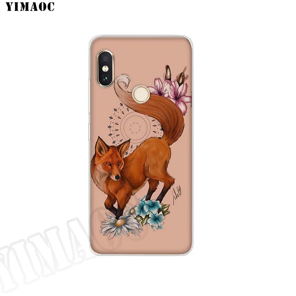 YIMAOC Youre So Foxy Fox Art Foxes Series Soft for POCOPHONE F1 Case Xiaomi Redmi Note 6 7 Pro 6A Mi 8 Lite Cases |
