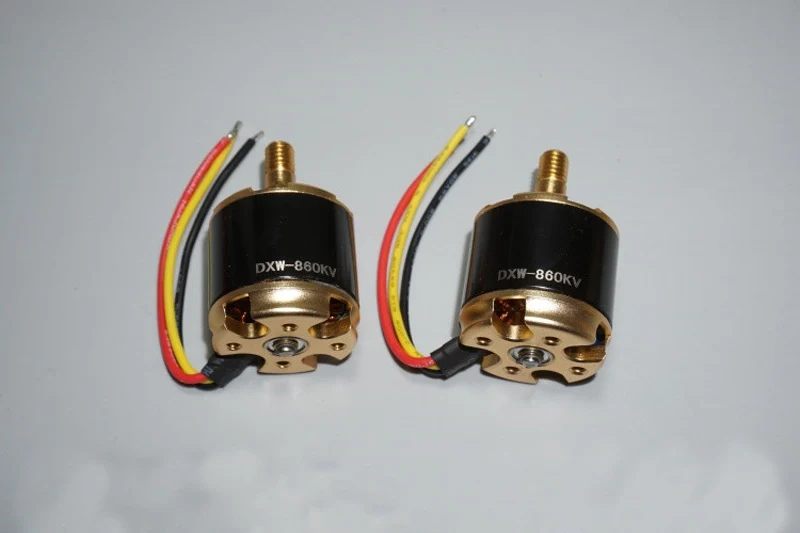 2216 бесщеточный двигатель 12N14P KV860 Moteur CW CCW Thread w/ Fix Paddle Nut fr RC wing Мультикоптер F450 550 S500