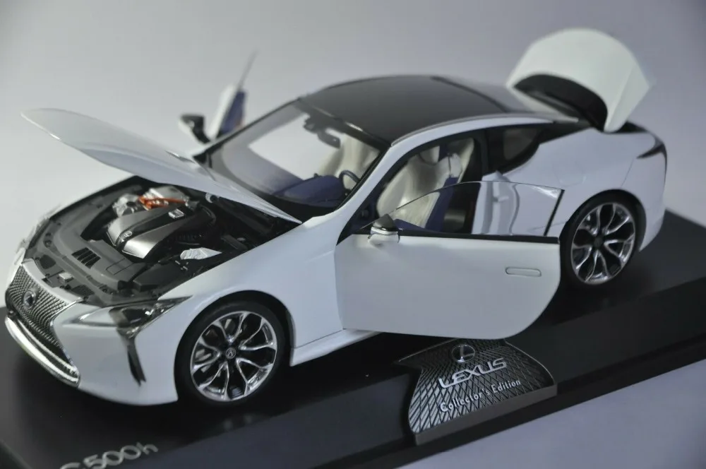 1:18 литая под давлением модель для Lexus LC 500h LC500h белый купе игрушечный автомобиль миниатюрная коллекция подарок LC500 LS500