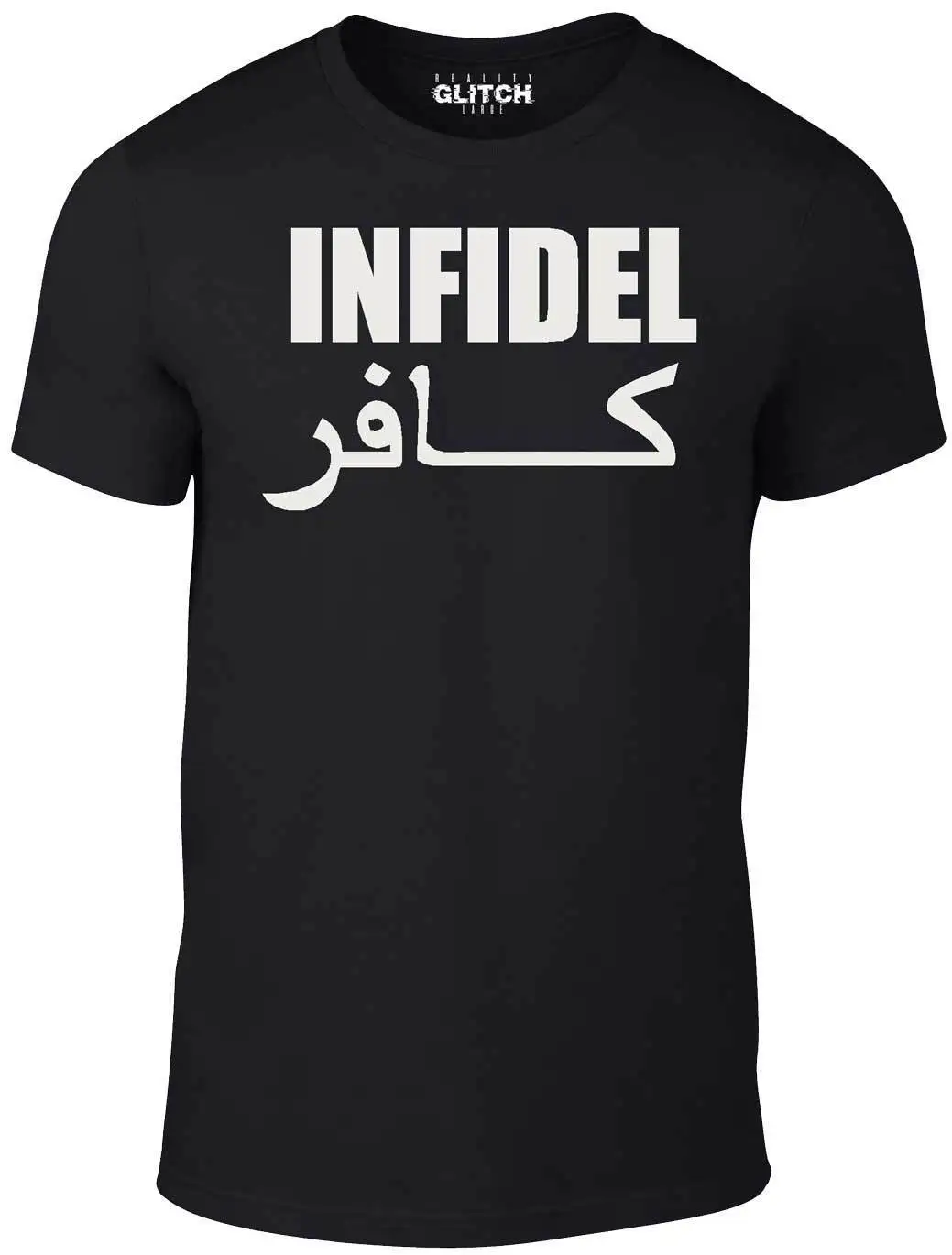 Футболка с надписью Infidel английский футболка Ретро Прохладный военные Смешной
