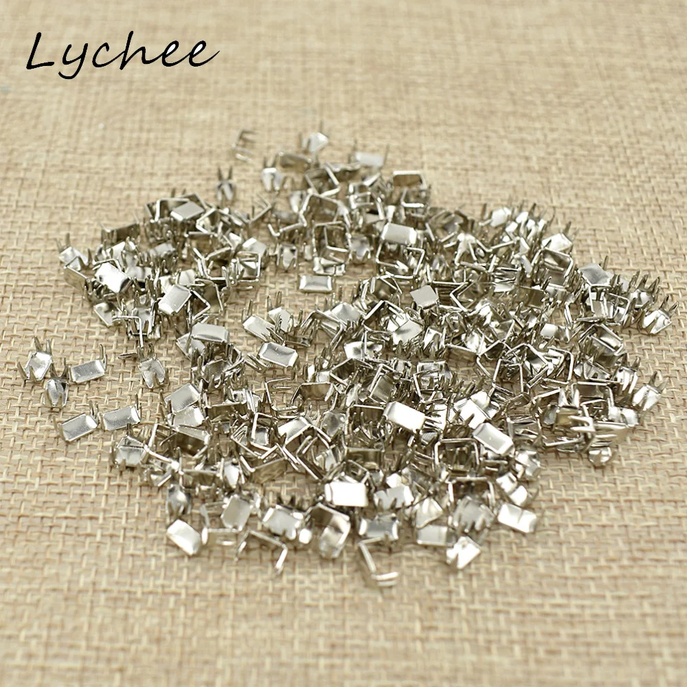 Lychee 3# 5# Classic Silver Color Metal Iron Zipper Stopper For DIY Craft Garment Pants Sewing Zipper End Accessories