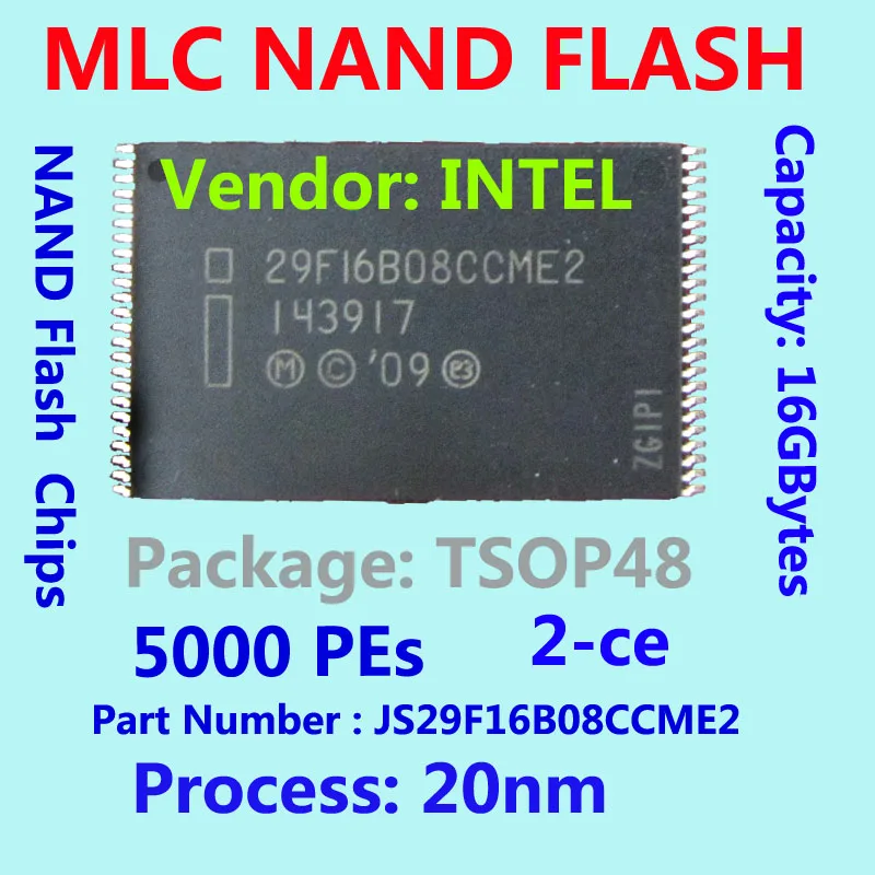 MLC NAND FLASH IC упаковка TSOP48 5000PE 2CE 20nm чип 16 Гб флэш памяти номер детали