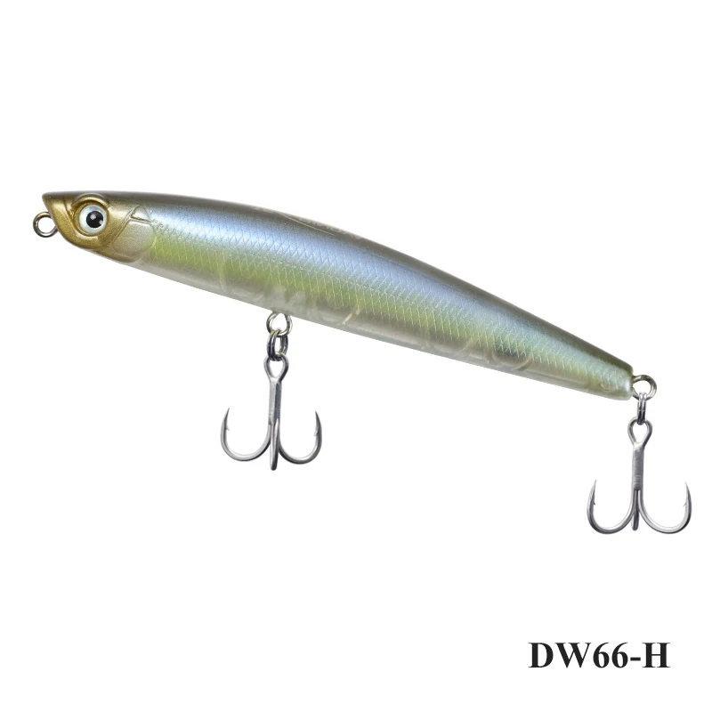 DW66-H TSURINOYA для рыбалки приманки карандаши, твердая блесна DW66 98 мм 9,2 г плавающий Топ воды бас приманки искусственные жесткие приманки приманка для рыбалки карандаш - Цвет: DW66-H