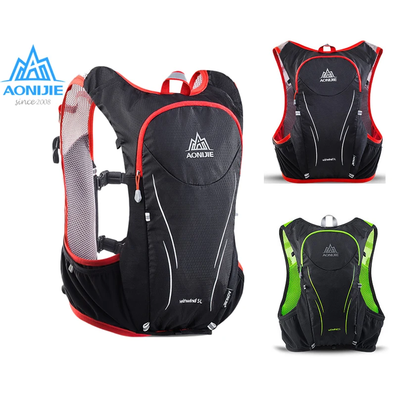 

AONIJIE 5L Women Men Marathon Hydration Vest Pack Running Water Bag Cycling Waterproof Hydration Backpack Camping water bag
