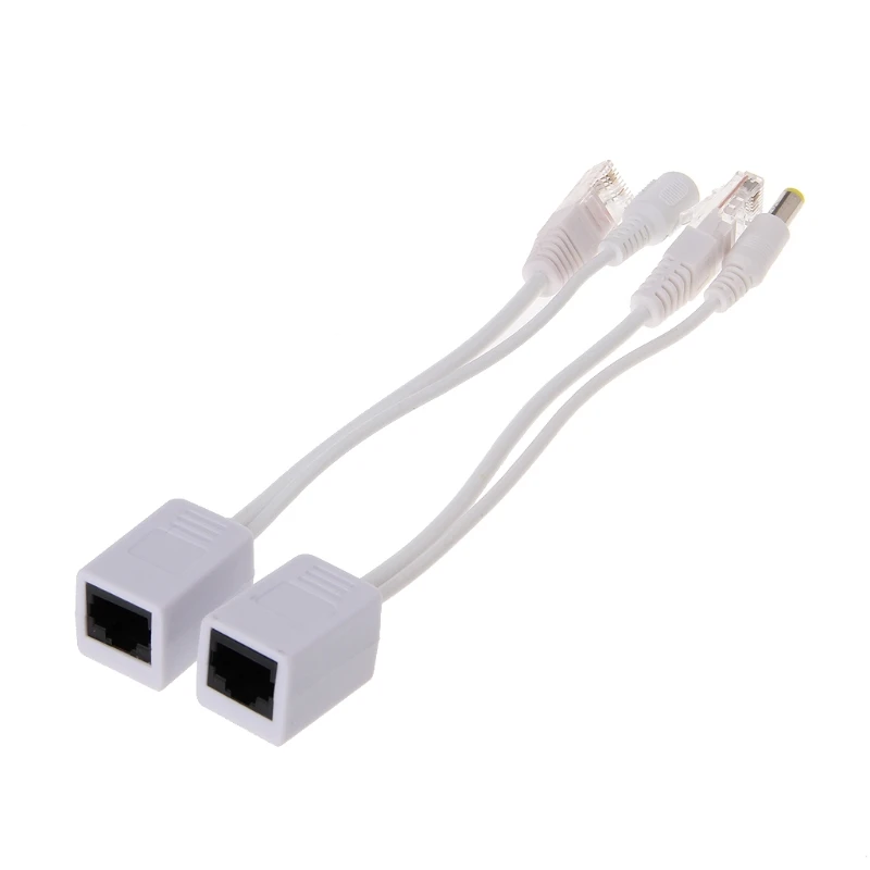 Набор кабелей адаптеров RJ45 для инжектора POE пассивное питание через Ethernet 12 48 В