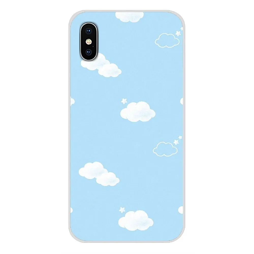 Милый мультфильм белые облака аксессуары чехол для телефона Чехлы Huawei P Smart Mate Honor