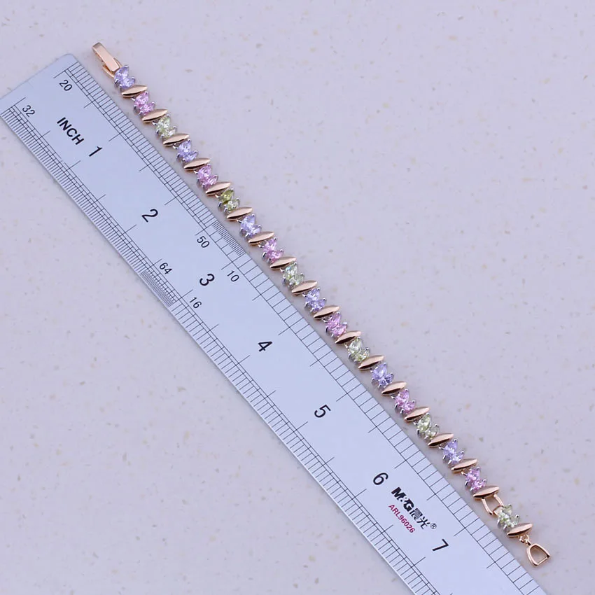 Браслеты женские с шармами многоцветные ювелирные украшения имитацией