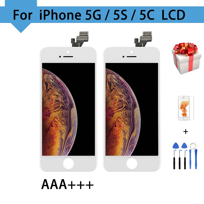 AAA Качество для iPhone 5 5S ЖК-дисплей сенсорный экран дигитайзер сборки запасные