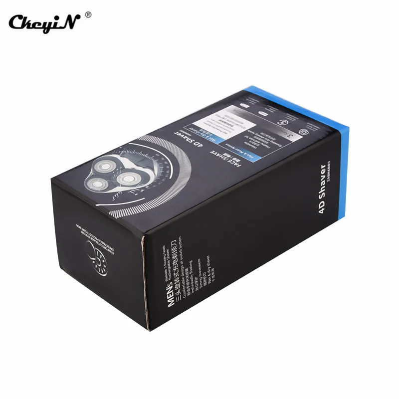 CkeyiN 4 в 1 Мужская электрическая бритва с 3 лезвиями триммер для бороды бритва триммер для носа щетка для чистки лица мужской набор для ухода за лицом