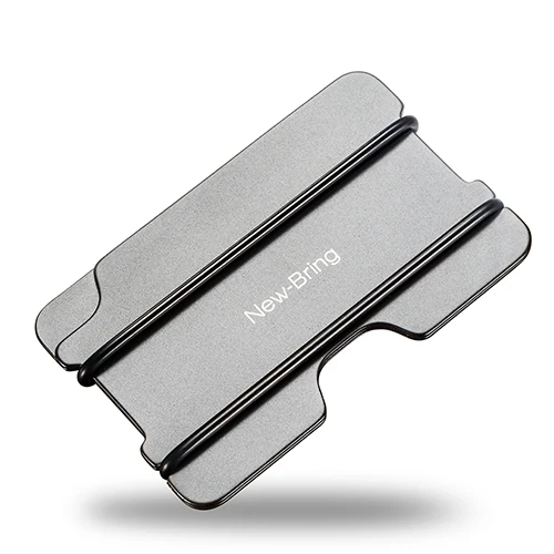 2 layer silver Карманный Кошелек держатель для банковской кредитной карты визитная карточка чехол Подарочная коробка для карт держатель для организации путешествий - Цвет: 2 layer silver