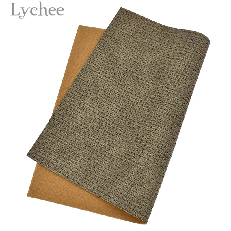 Lychee, 1 предмет 21x29 см A4 тканым узором ПВХ кожа ткань синтетическая кожа DIY Материал с плоским дном для одежды сумки из натуральной кожи Ремни - Цвет: 1