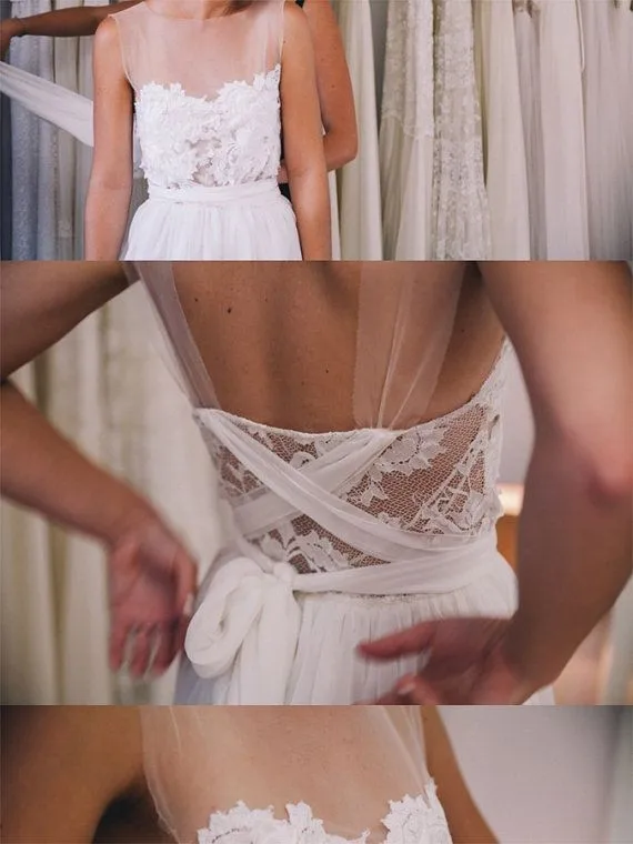 Новинка 2017 хит продаж на заказ Белый Кружевной Тюль Свадебные платья Vestido de Noiva Robe