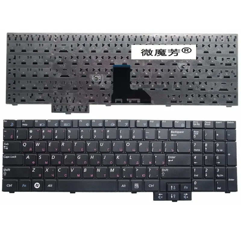 

RU For Samsung R519 NP-R519 R719 NP-R719 R618 R538 P580 P530 Black WITH NUMBERPAD Laptop Keyboard Russian