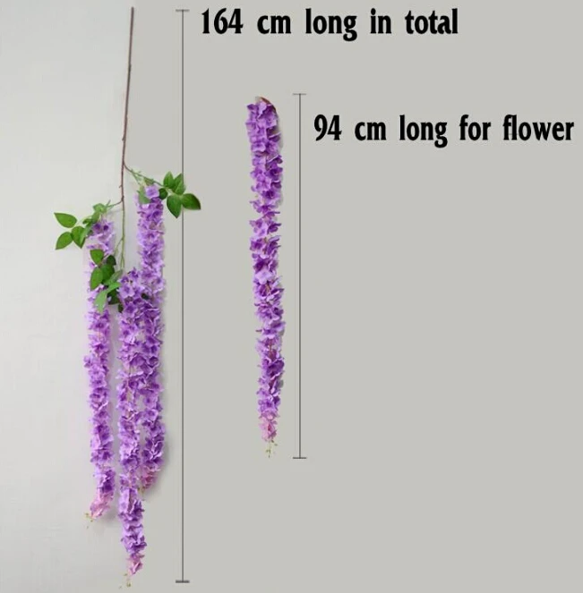 Искусственный цветок Шелковый Цветок Глициния лоза ротанга 1 64 метра для свадьбы