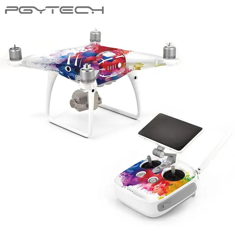 PGYTECH водонепроницаемый ПВХ RC стикер для дрона DJI Phantom 4 наклейки БПЛА корпус + пульт