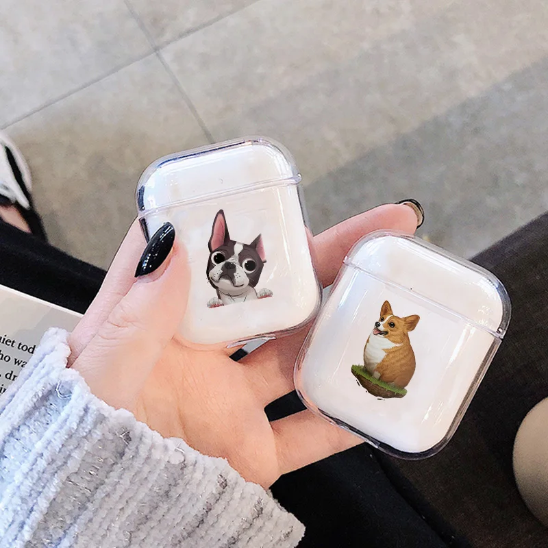 Чехол для Apple airpods с изображением животных чехол милых домашних собак кошек