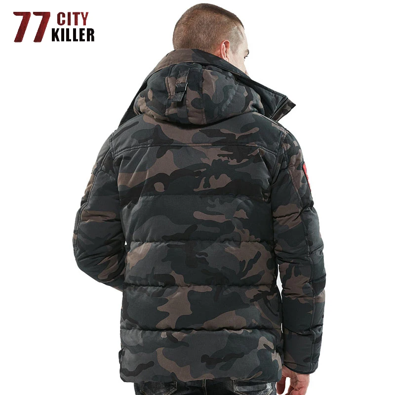 77City Killer зимняя куртка мужская Военная камуфляжная верхняя одежда парка Мужская ветровка толстое теплое пальто Мужская Chaquetas Hombre