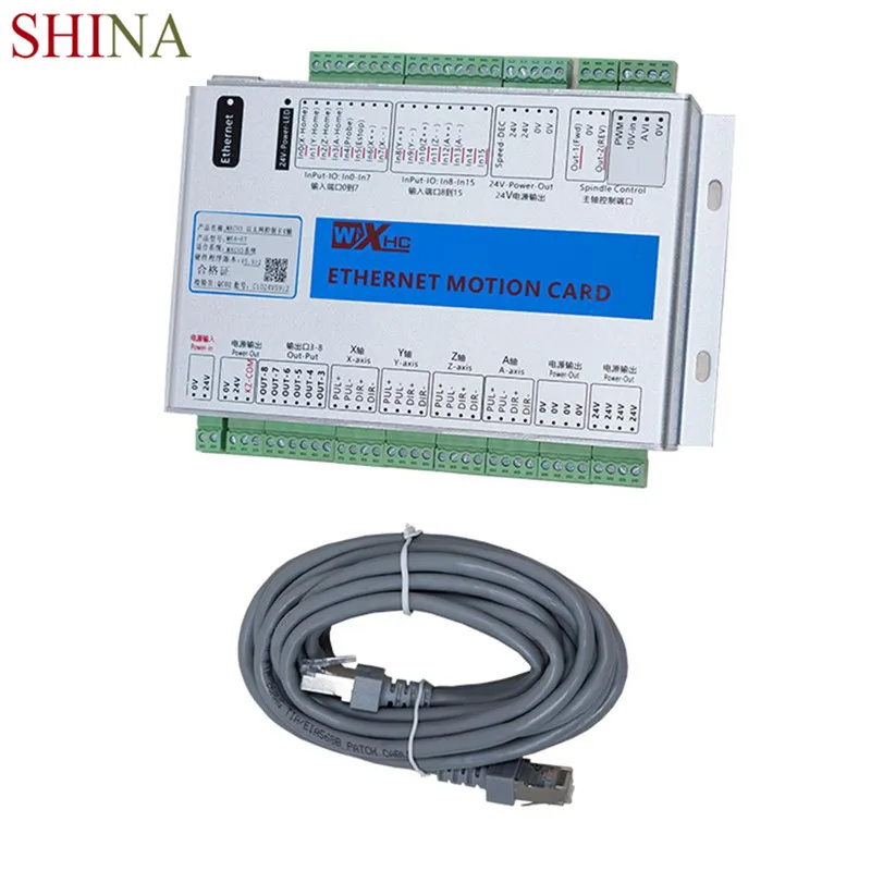 SHINA CNC 3/4/6 axis Lan интерфейс Mach3 Servo Breakout Board Ethernet Motion Card| |