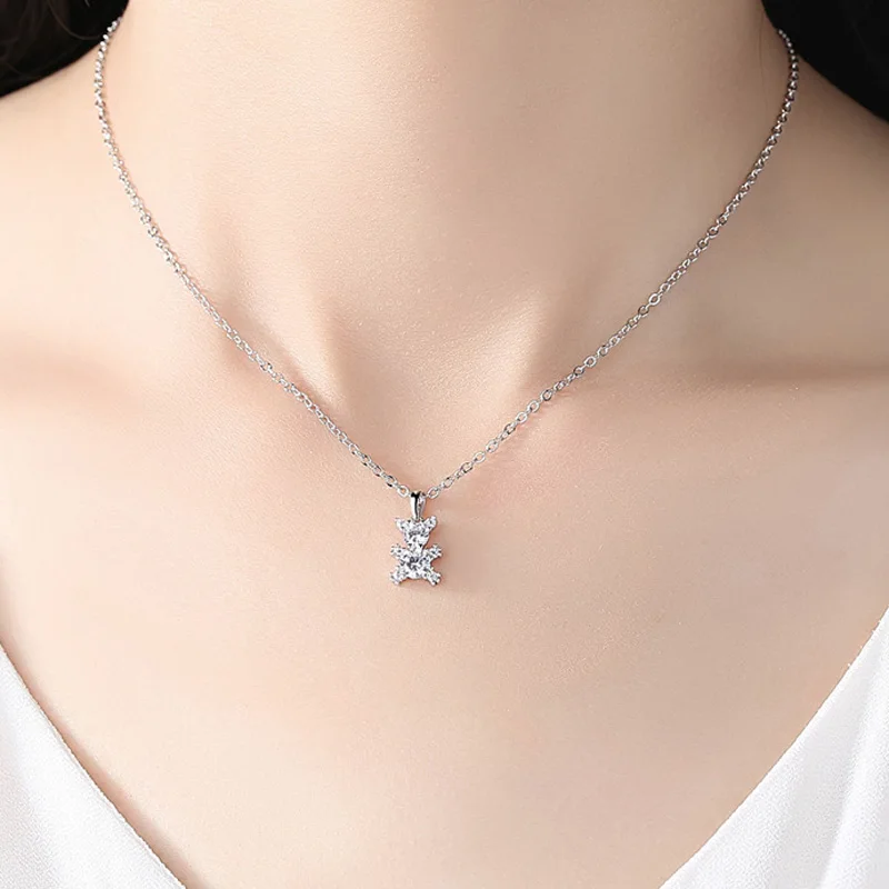 Ожерелье с кулоном в вечерние медведя Роло Креста фианитом AAA +|f pendant|jewelry necklace