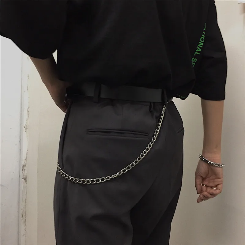 Корейский INS Harajuku BF женский черный пояс в стиле хип-хоп винтажная Повседневная крутая Мода Ulzzang пара ins сплошные ремни