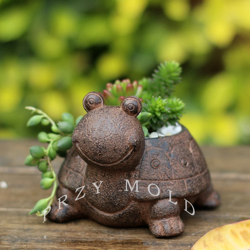 Силиконовая форма в виде животного мульти мясо цветочный горшок для дома садовые