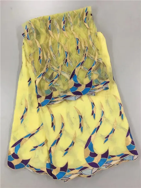 2017 Африканский Кружева Ткань Стиль Базен Riche Getzner хлопок Французский сеть с Orange