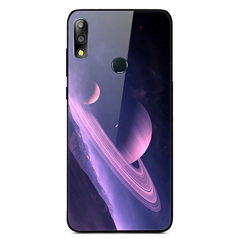 Для Asus Zenfone Max Pro M2 ZB631KL чехол из закаленного стекла с изображением планеты космос, стеклянный чехол на заднюю панель для Asus ZB631KL ZB 631KL ZB 631 KL