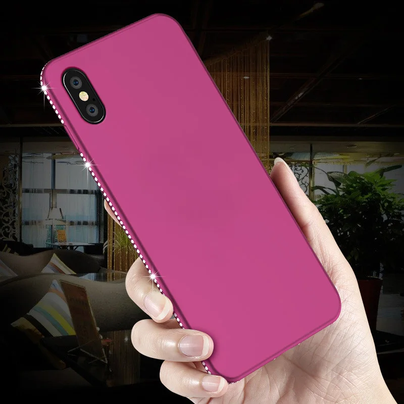 Роскошный чехол для телефона для iphone XS, XR, XS, MAX, Блестящий Бриллиант, мягкий силиконовый чехол из ТПУ для iphone X, 5, 5S, SE, 6, 6s Plus, 7, 8 Plus, чехол