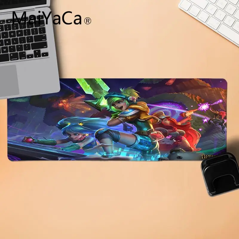 MaiYaCa горячие продажи Аркада Ezreal Лига Легенд анти-скольжения прочный силиконовый Computermats прочный резиновый коврик для мыши Pad