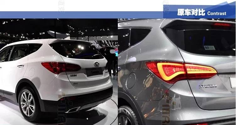 12 V 6000 k светодиодный задний фонарь для hyundai сантафе ix45 2013- фонарь автоматический сигнальная лампочка светодиодный свет