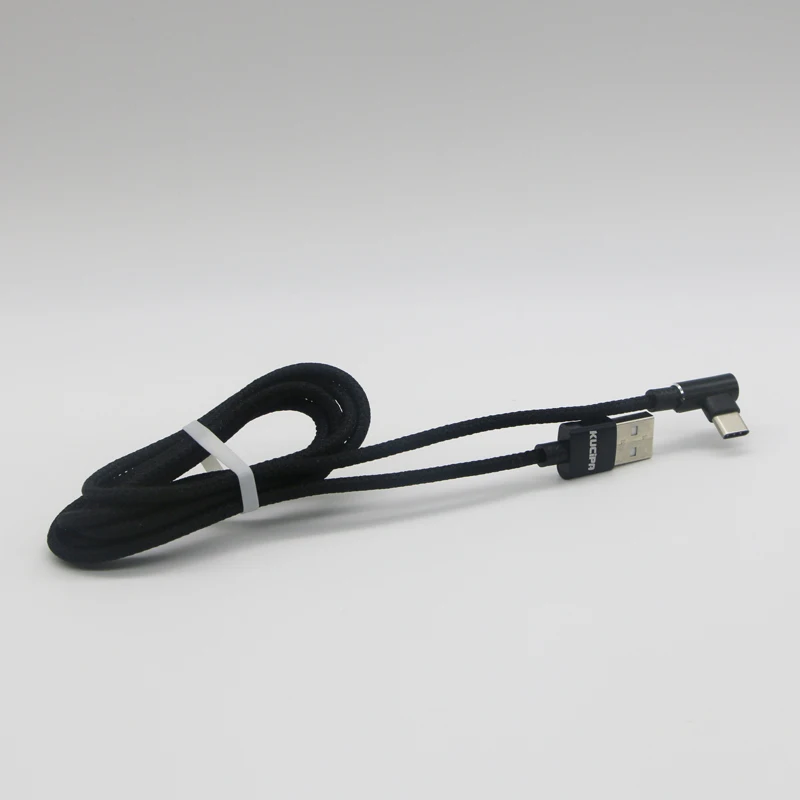 1,2 м USB 3,1 Тип C 90 градусов быстро Зарядное устройство Плетеный данные линии кабель игры для samsung huawei LG в розничной упаковке
