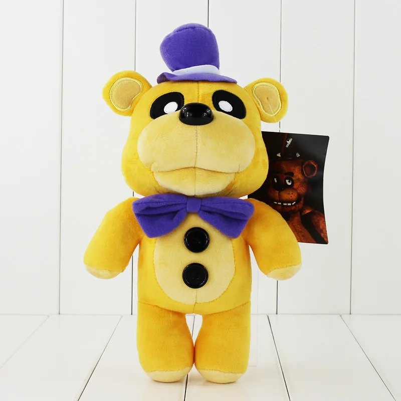 1pcs Yellow 30 см 3 стиля милый Fnaf Фредди Мишка мягкая плюшевая игрушка кукла для детского подарка - Цвет: 1pcs Yellow