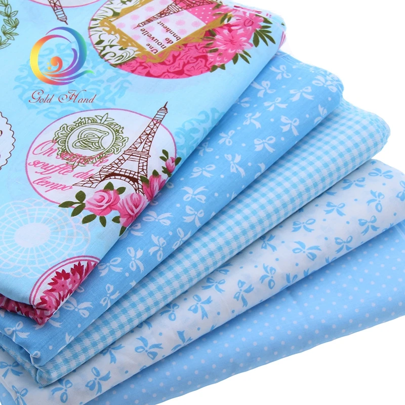 

Haisen,Printed Cotton Fabric For Sewing DIY Handmade Material Of Sheet Pillow Hometextile Cloth Purse Flowers Style,Half Meter