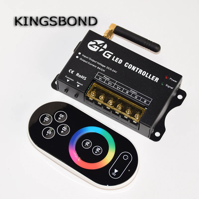 

Freeshipping wifi controller RF remote control for dream color led strip light SMD 5050 2.4G RF led full color controller