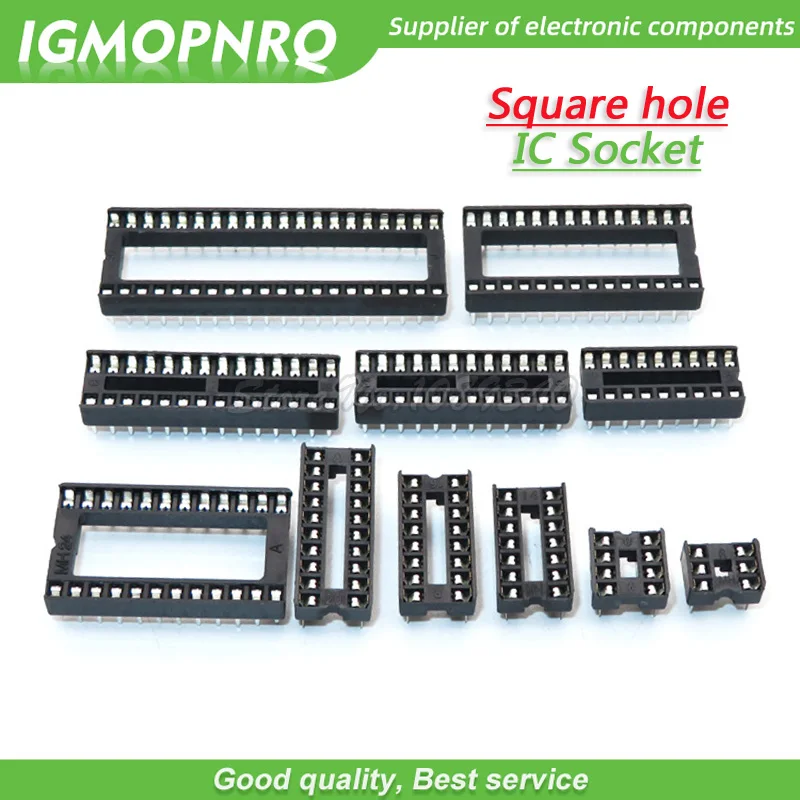 10 шт. IC розетки DIP6 DIP8 DIP14 DIP16 DIP18 DIP20 DIP24 DIP28 DIP40 контактный разъем DIP розетка 8 14 16 18 20 24