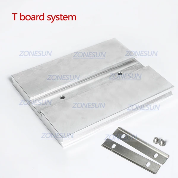 T board ZONESUN машина для горячего тиснения фольгой аксессуар Запасные Части положение держатель рулона фольги держатель Т-образной паз верстак нагревательный элемент - Цвет: T board