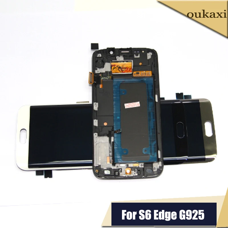 ЖК дисплей с сенсорным экраном и дигитайзером в сборе для Samsung Galaxy S6 Edge Для G925 G925F