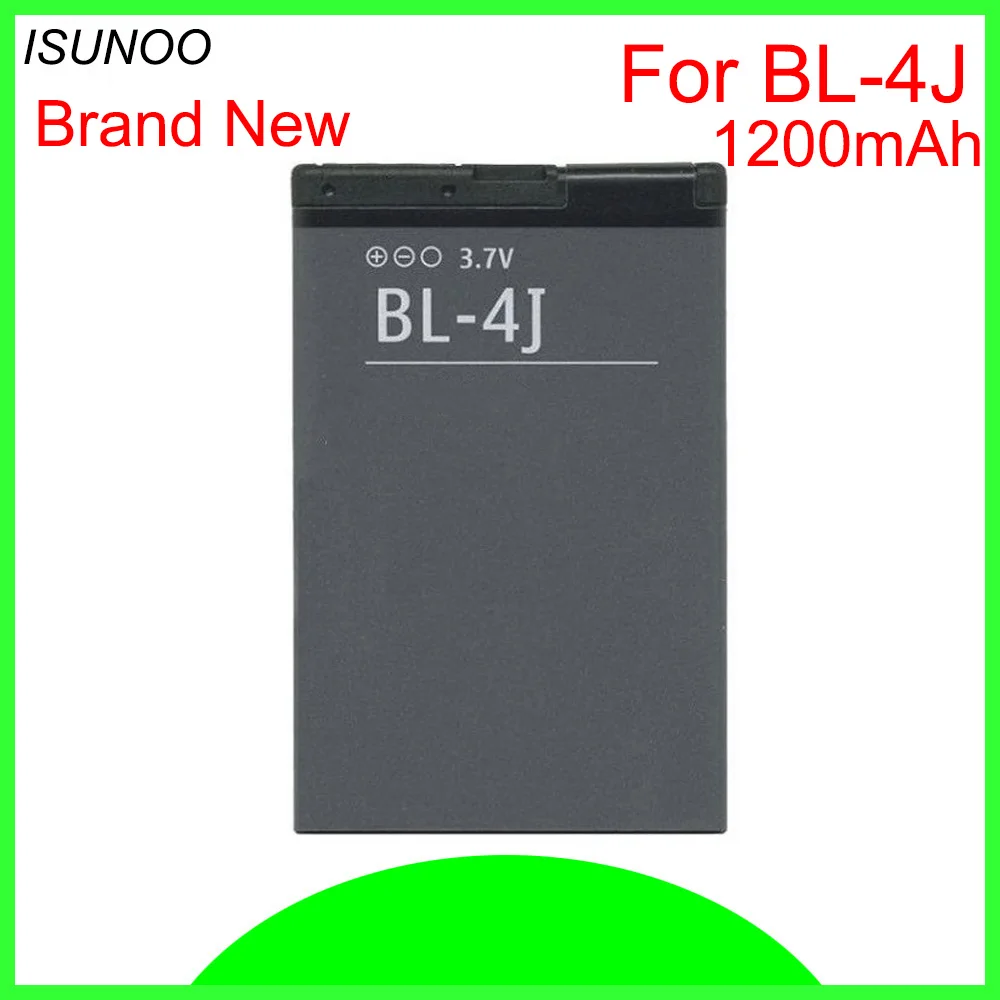 Аккумулятор ISUNOO BL4J BL-4J аккумулятор для Nokia C6 мобильный телефон Lumia 620 1200 мАч |