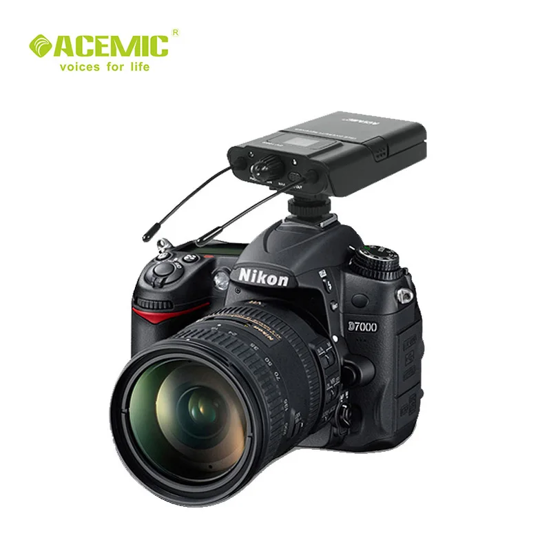 Электронная Беспроводная микрофонная система для ТВ камер cc/DSLR интервью