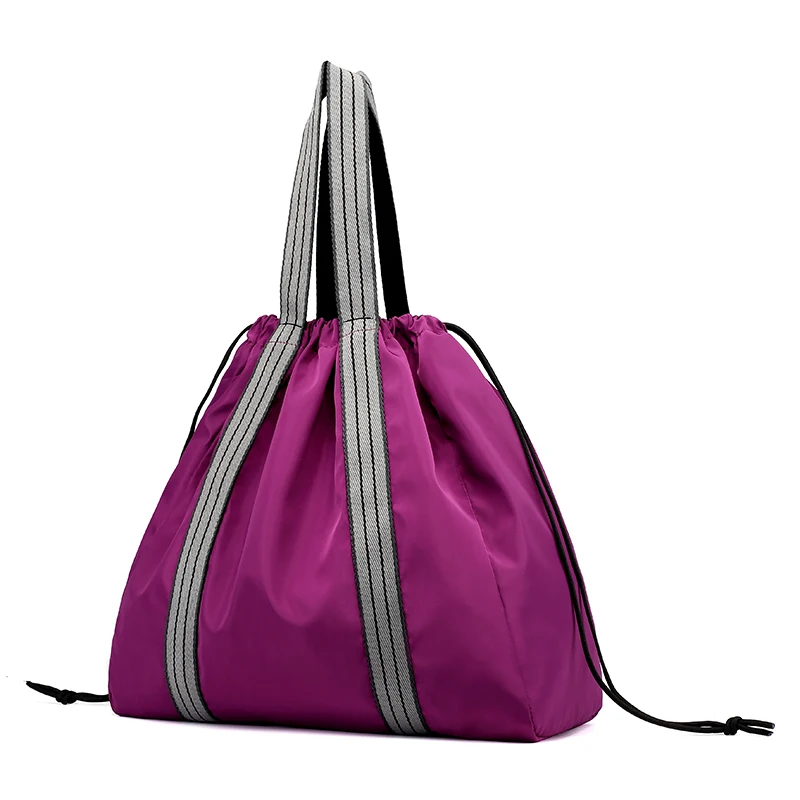 Purple Нейлоновый коврик для йоги, сумка для спортзала, фитнеса, рюкзак, спортивная сумка на плечо, сумка для женщин, рюкзак - Цвет: Purple