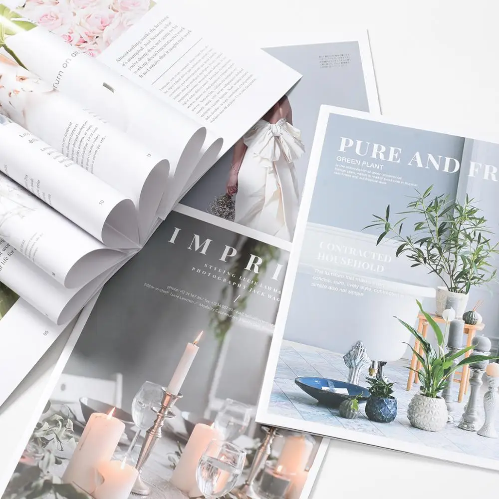 Vogue English журнал альбом для рисования DIY Фотография украшение фотостудии