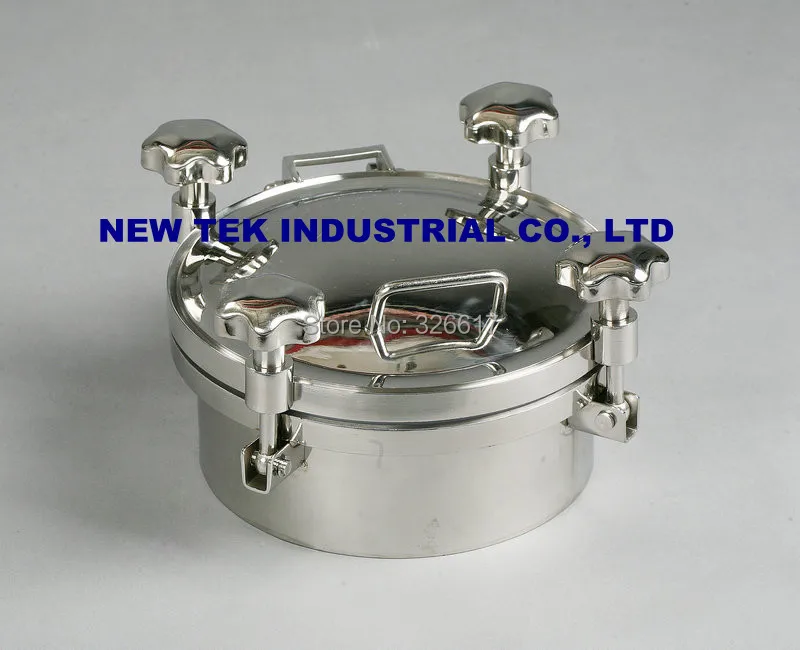 Sanitary 200mm Round Pressure Tank Manhole Cover Stainless Steel EPDM/SILICON | Flanges