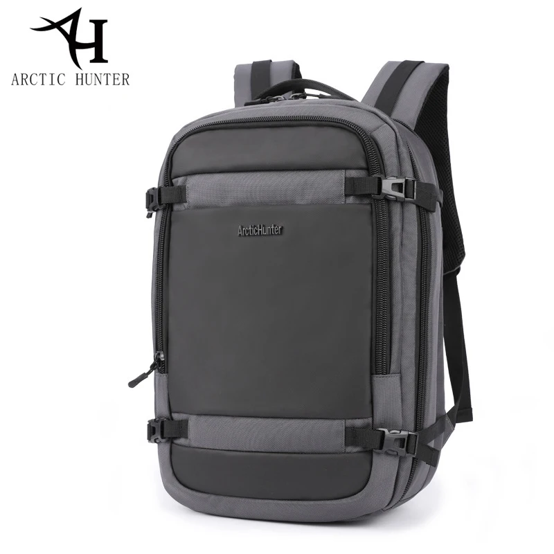 Арктический Хантер B0188 Mochila большой Ёмкость Водонепроницаемый путешествия рюкзак Для мужчин 15," ноутбук рюкзак нейлоновая сумка рюкзаки мужской - Цвет: gray