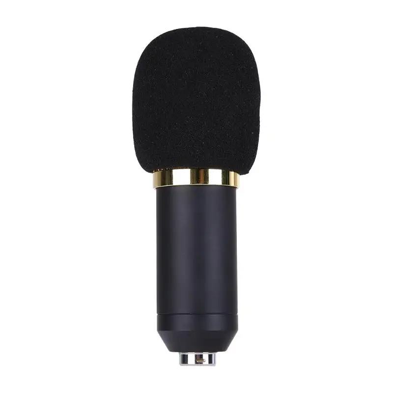 Professional 3 pin Gold Plated Port Microphone Studio Live Streaming Broadcasting Vocal Recording Condenser Noise Reduction Mic