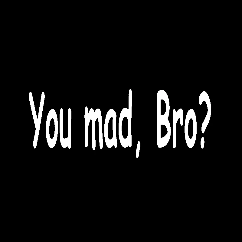 QYPF 14 см * 5 2 You Mad Bro? Креативный Забавный автомобильный Стайлинг Виниловая наклейка