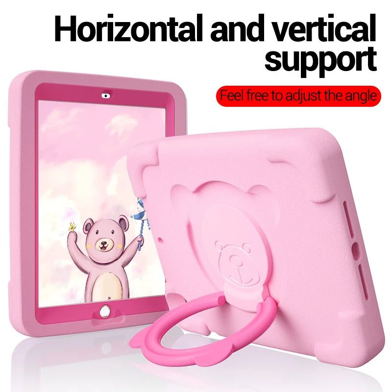 PZOZ For iPad case 9.7 Air 12 mini 1 2 3 4 5 6 Shockproof Safe EVA case Soft Non-toxic children for iPad Holder case