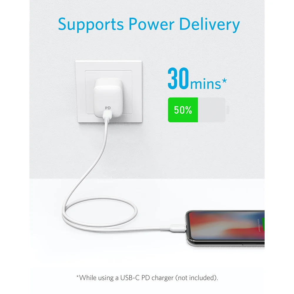 Anker USB C to Lightning Cable, [3ft Apple MFi Certified] Powerline II for iPhone, charge for iPhone 12 series